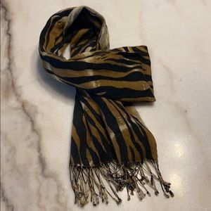 Pashmina & Silk Tiger Striped Scarf